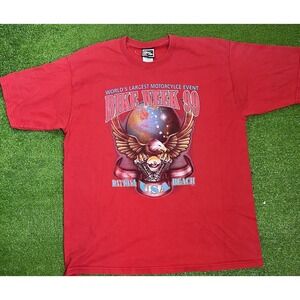 Y2K Daytona Beach Bike Week Shirt XL Biker American Bald Eagle 1999‎ Pro Player